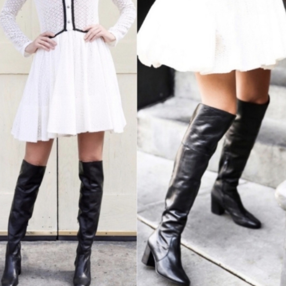 Frye Black Over the Knee Boots